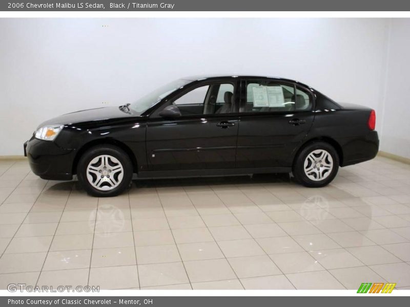 Black / Titanium Gray 2006 Chevrolet Malibu LS Sedan