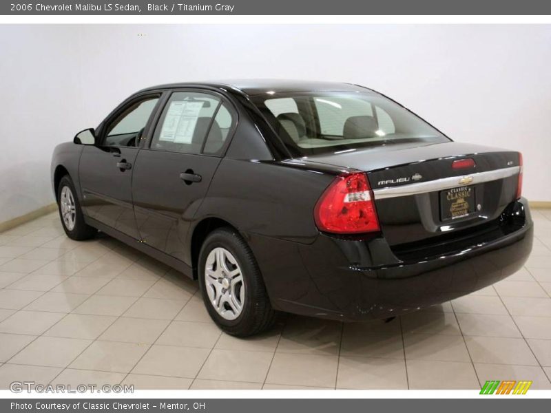 Black / Titanium Gray 2006 Chevrolet Malibu LS Sedan