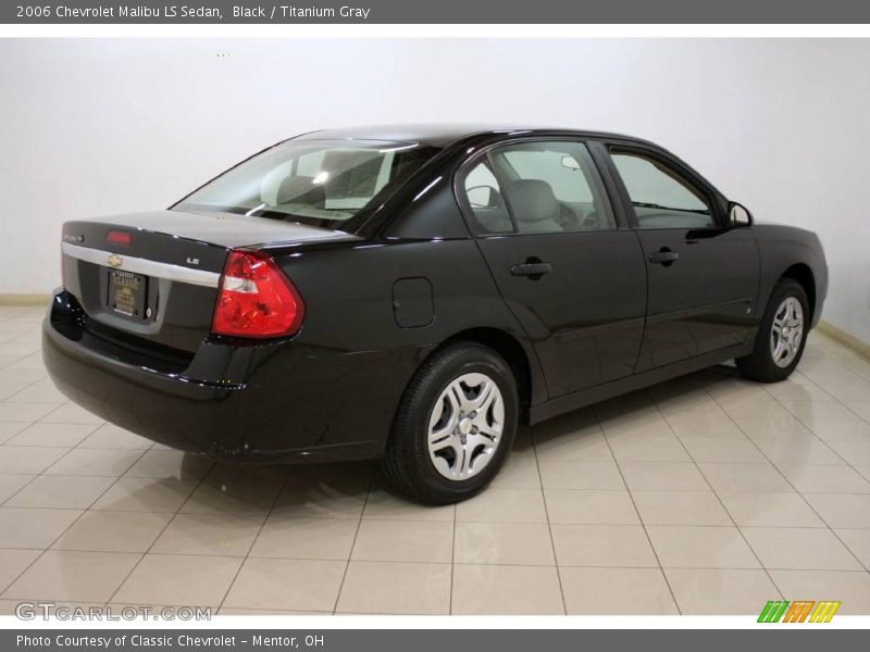 Black / Titanium Gray 2006 Chevrolet Malibu LS Sedan