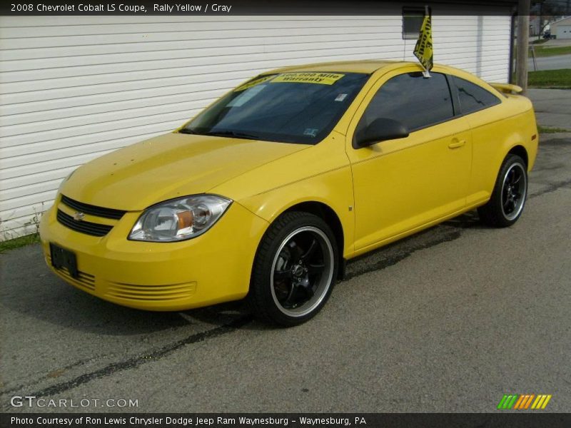 Rally Yellow / Gray 2008 Chevrolet Cobalt LS Coupe