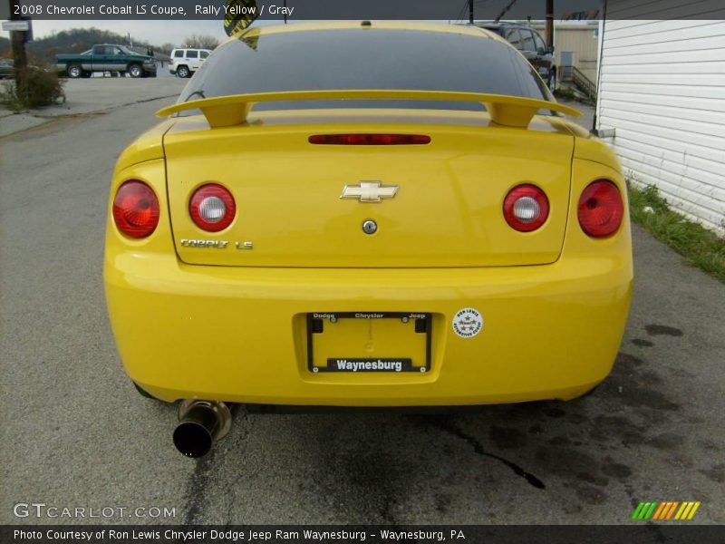 Rally Yellow / Gray 2008 Chevrolet Cobalt LS Coupe