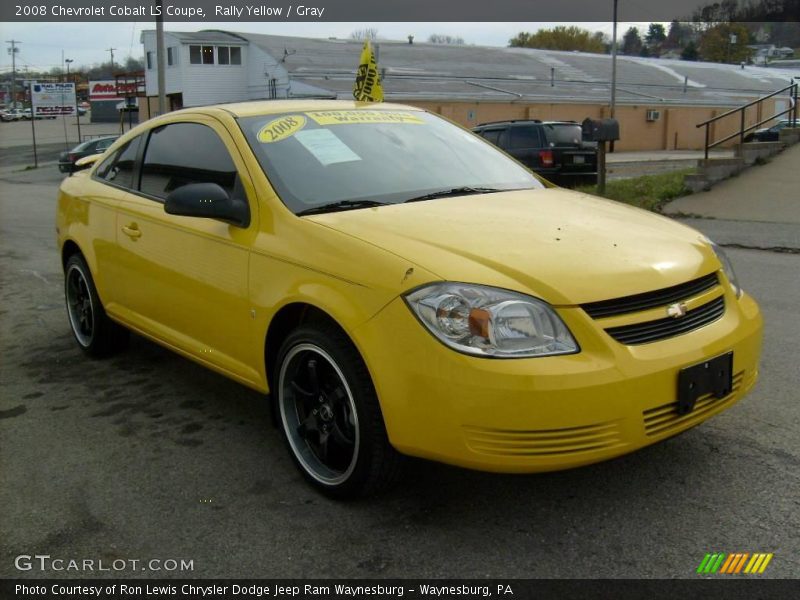 Rally Yellow / Gray 2008 Chevrolet Cobalt LS Coupe