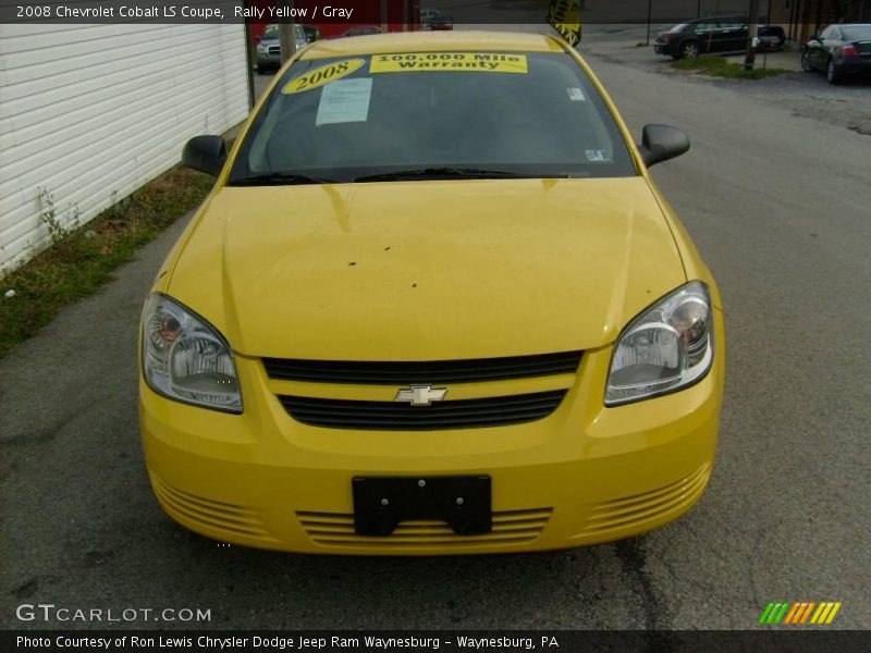 Rally Yellow / Gray 2008 Chevrolet Cobalt LS Coupe