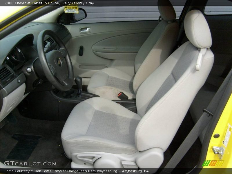 Rally Yellow / Gray 2008 Chevrolet Cobalt LS Coupe