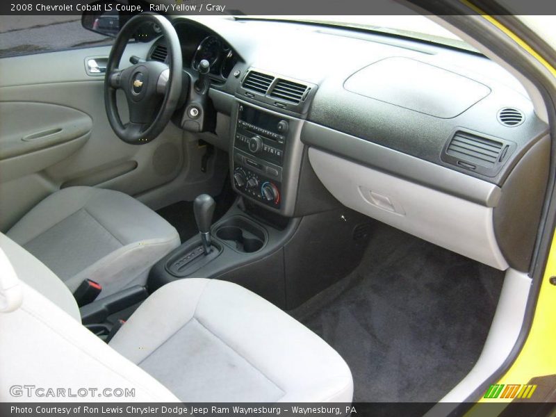 Rally Yellow / Gray 2008 Chevrolet Cobalt LS Coupe