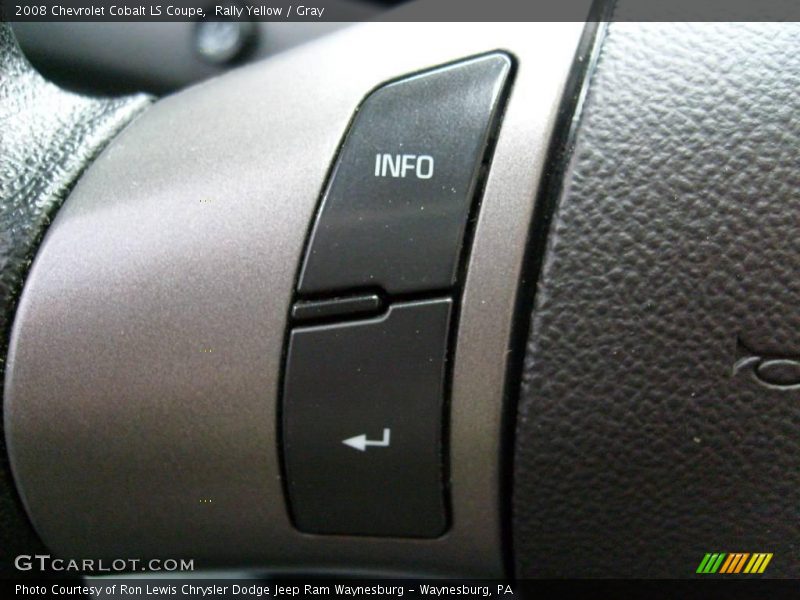 Rally Yellow / Gray 2008 Chevrolet Cobalt LS Coupe