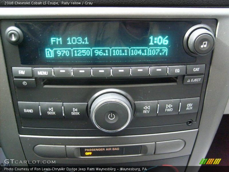 Rally Yellow / Gray 2008 Chevrolet Cobalt LS Coupe