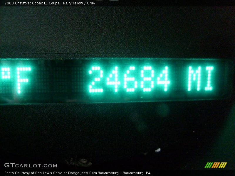 Rally Yellow / Gray 2008 Chevrolet Cobalt LS Coupe