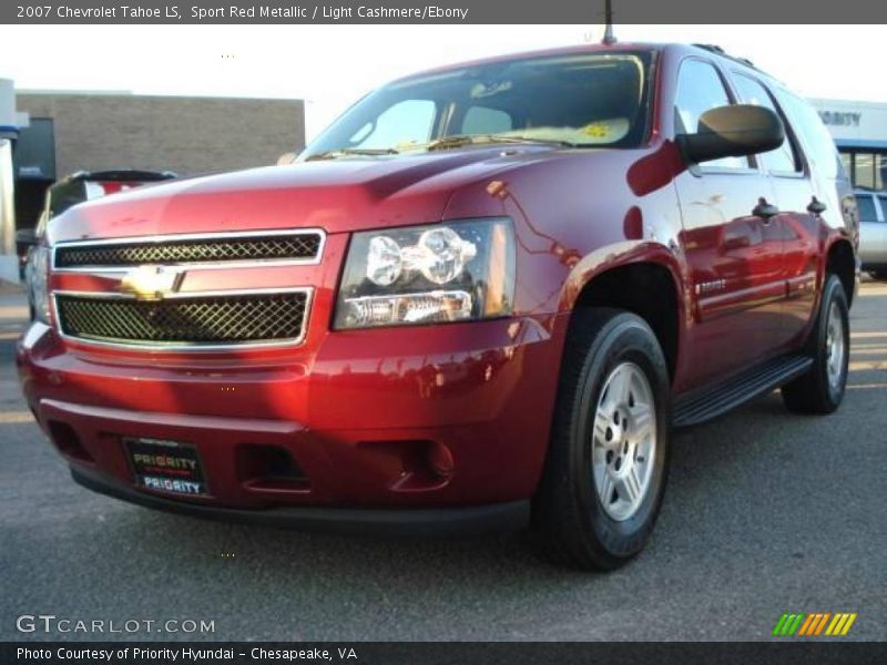 Sport Red Metallic / Light Cashmere/Ebony 2007 Chevrolet Tahoe LS
