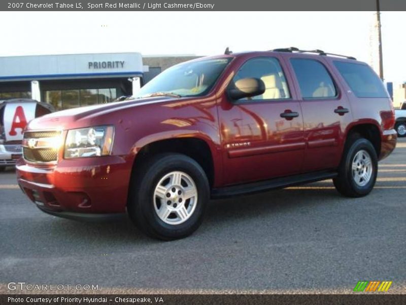 Sport Red Metallic / Light Cashmere/Ebony 2007 Chevrolet Tahoe LS