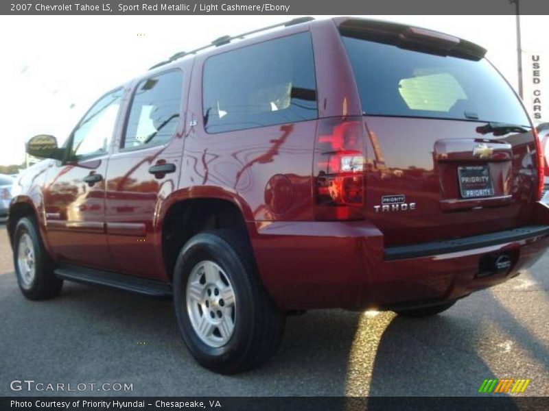 Sport Red Metallic / Light Cashmere/Ebony 2007 Chevrolet Tahoe LS