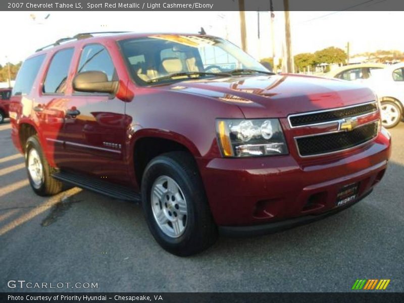 Sport Red Metallic / Light Cashmere/Ebony 2007 Chevrolet Tahoe LS