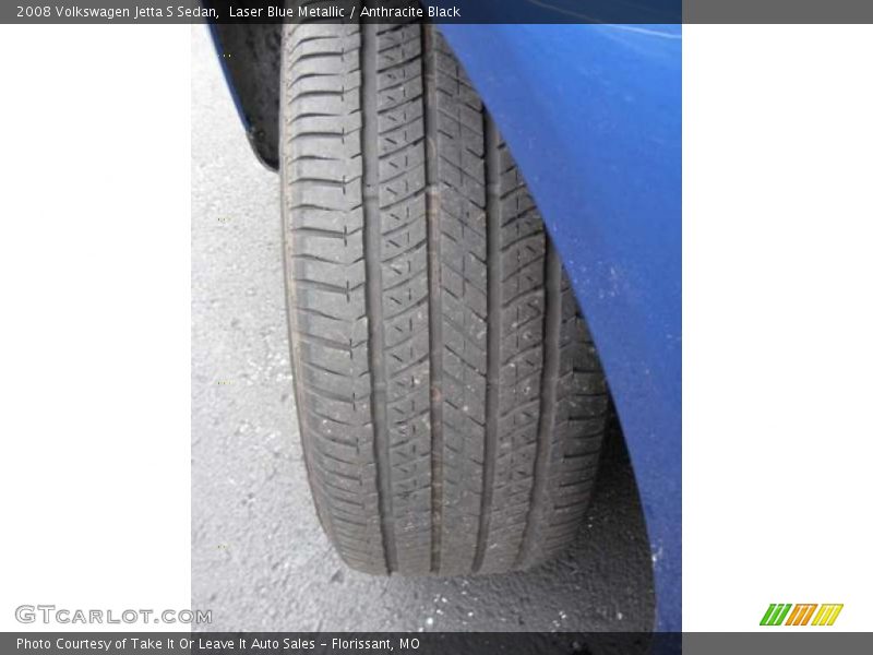 Laser Blue Metallic / Anthracite Black 2008 Volkswagen Jetta S Sedan