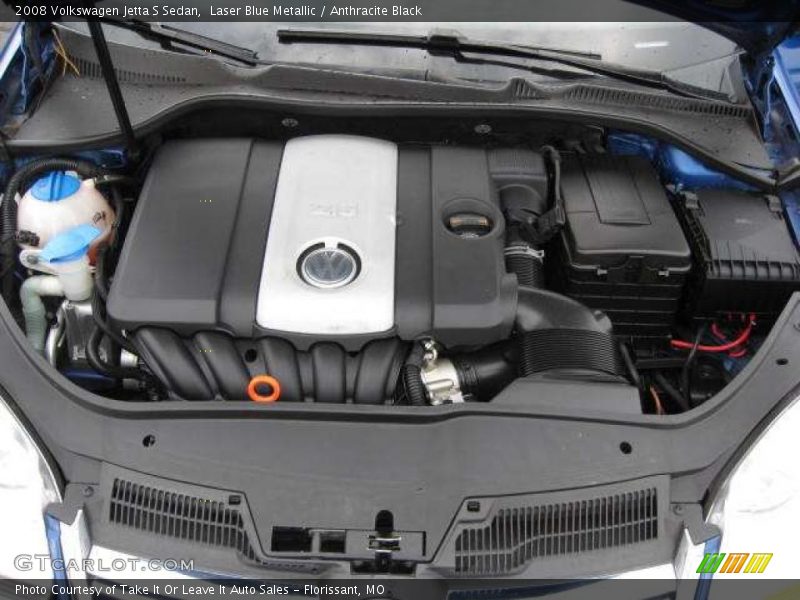Laser Blue Metallic / Anthracite Black 2008 Volkswagen Jetta S Sedan