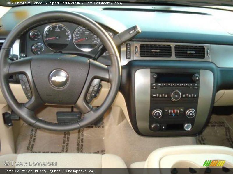 Sport Red Metallic / Light Cashmere/Ebony 2007 Chevrolet Tahoe LS