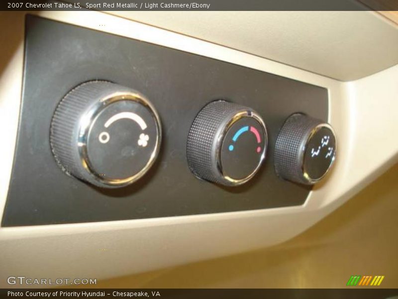 Sport Red Metallic / Light Cashmere/Ebony 2007 Chevrolet Tahoe LS