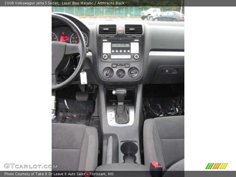 Laser Blue Metallic / Anthracite Black 2008 Volkswagen Jetta S Sedan