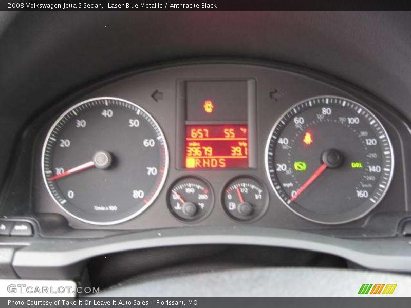 Laser Blue Metallic / Anthracite Black 2008 Volkswagen Jetta S Sedan