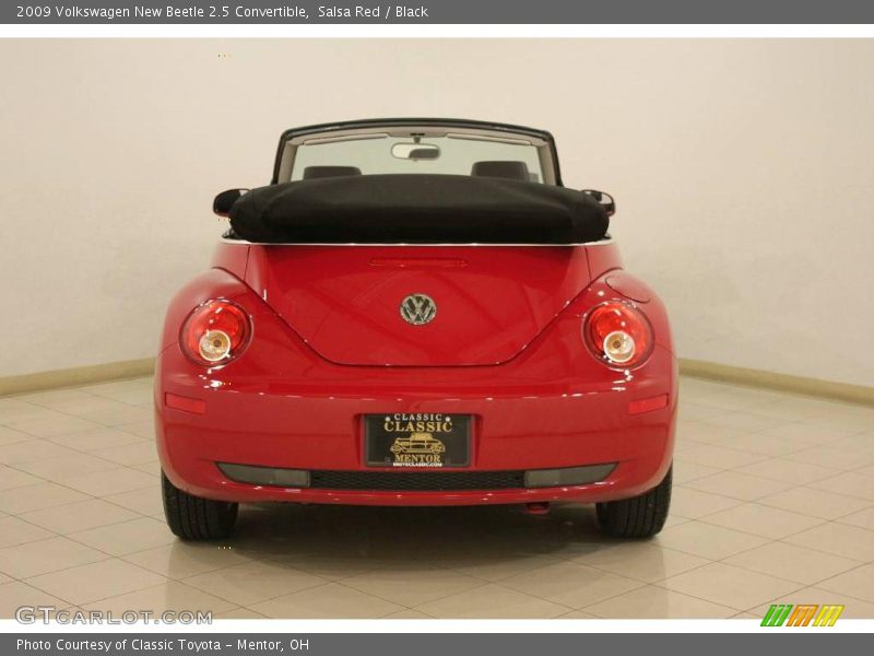 Salsa Red / Black 2009 Volkswagen New Beetle 2.5 Convertible