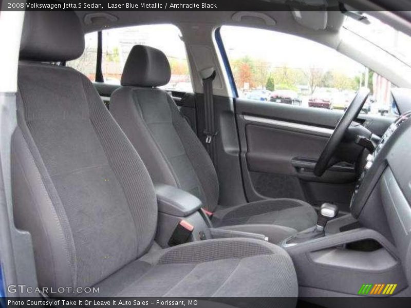 Laser Blue Metallic / Anthracite Black 2008 Volkswagen Jetta S Sedan