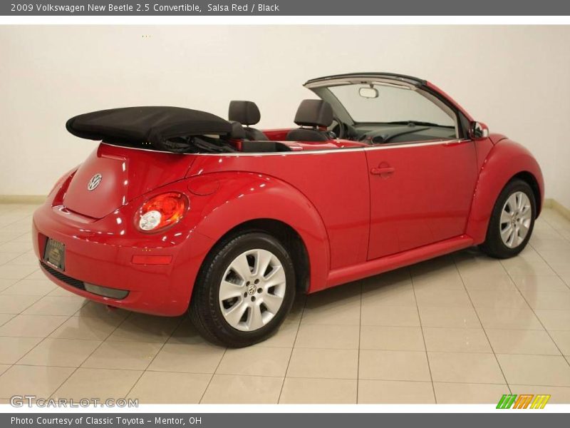 Salsa Red / Black 2009 Volkswagen New Beetle 2.5 Convertible