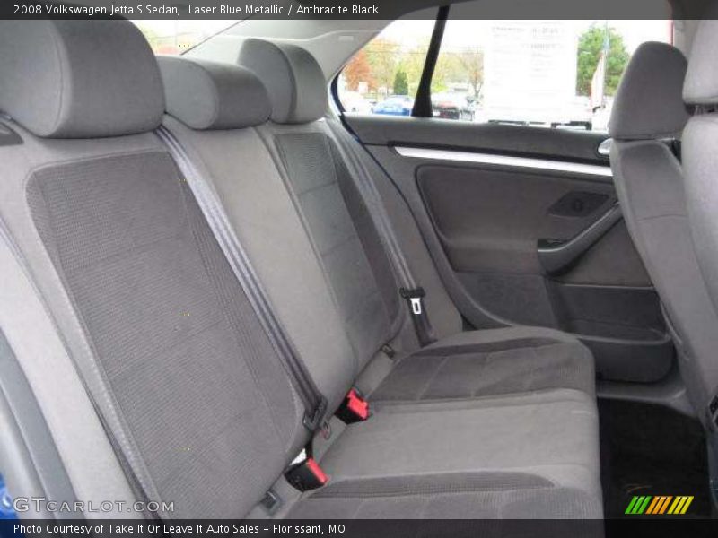 Laser Blue Metallic / Anthracite Black 2008 Volkswagen Jetta S Sedan
