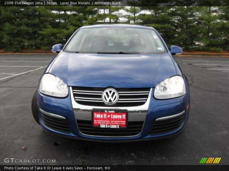 Laser Blue Metallic / Anthracite Black 2008 Volkswagen Jetta S Sedan