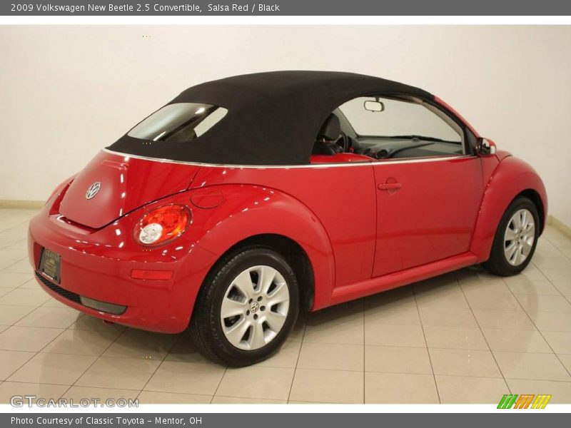 Salsa Red / Black 2009 Volkswagen New Beetle 2.5 Convertible