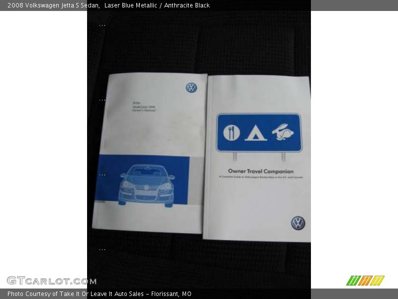Laser Blue Metallic / Anthracite Black 2008 Volkswagen Jetta S Sedan