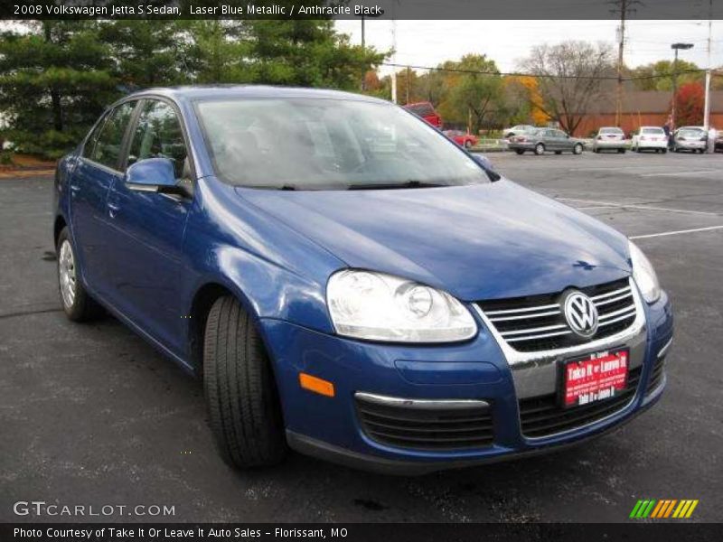 Laser Blue Metallic / Anthracite Black 2008 Volkswagen Jetta S Sedan