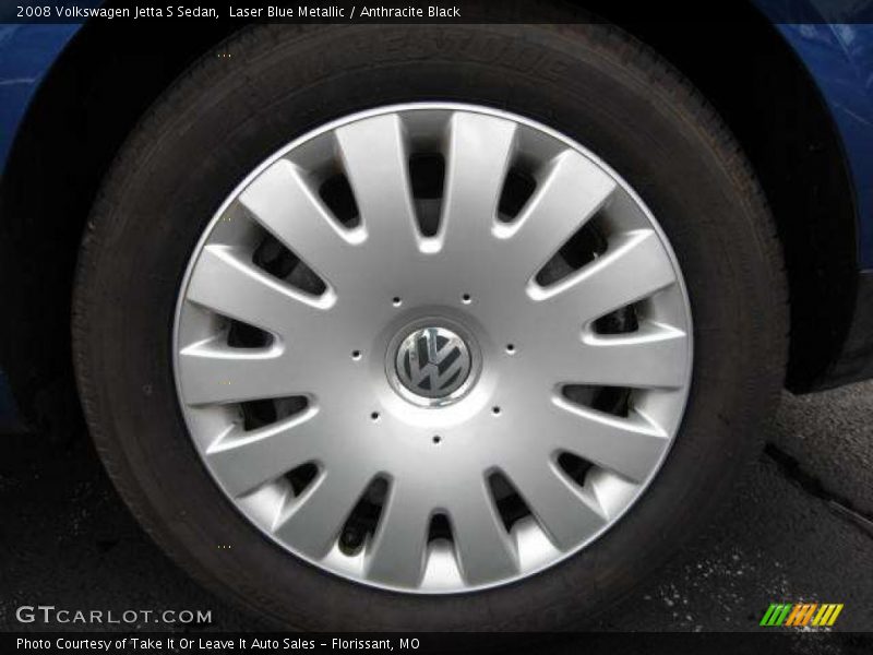 Laser Blue Metallic / Anthracite Black 2008 Volkswagen Jetta S Sedan