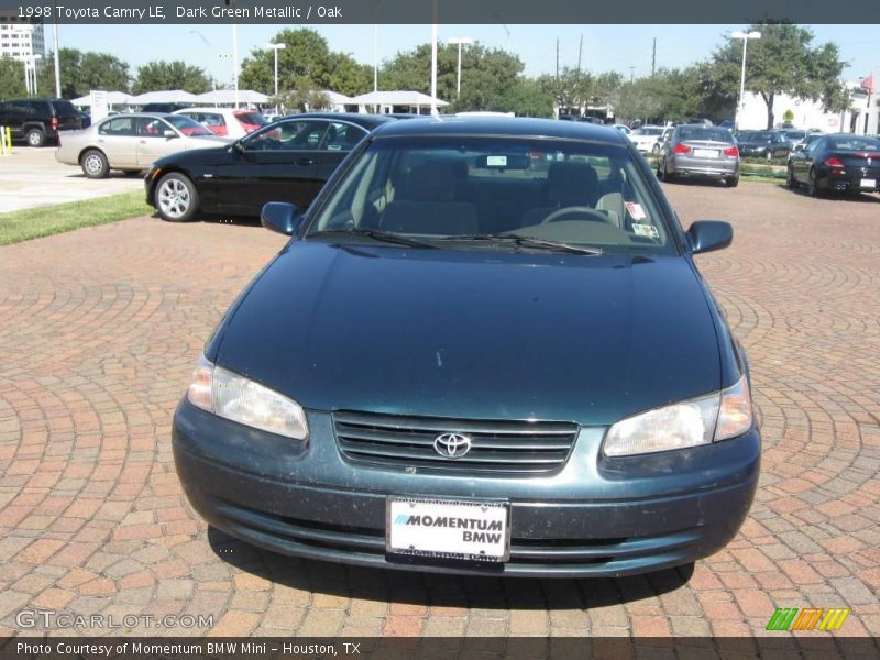 Dark Green Metallic / Oak 1998 Toyota Camry LE