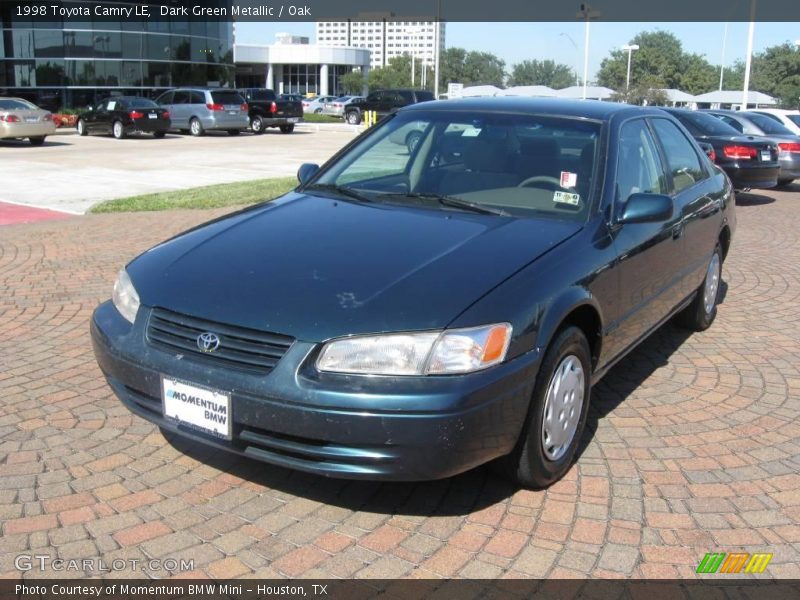 Dark Green Metallic / Oak 1998 Toyota Camry LE