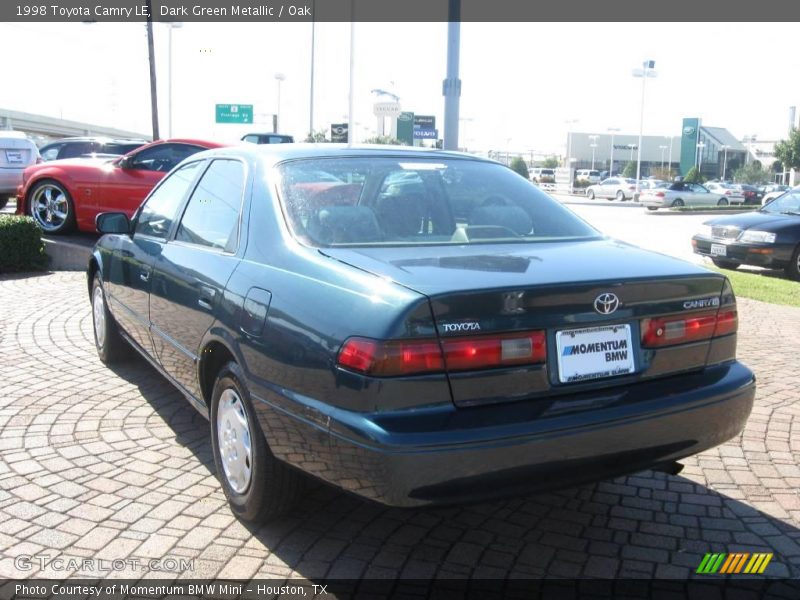Dark Green Metallic / Oak 1998 Toyota Camry LE