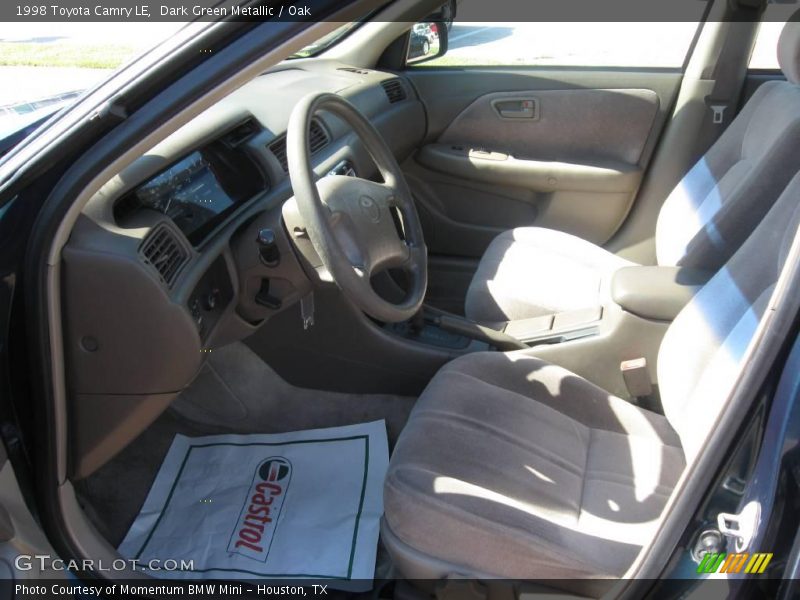 Dark Green Metallic / Oak 1998 Toyota Camry LE
