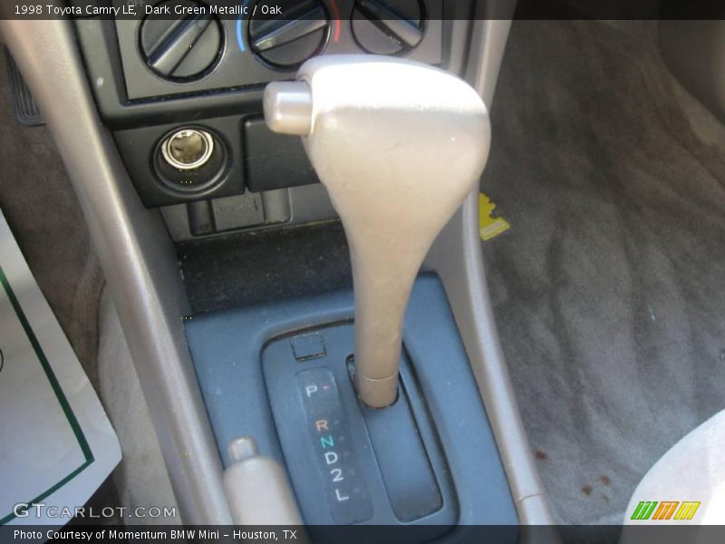 Dark Green Metallic / Oak 1998 Toyota Camry LE
