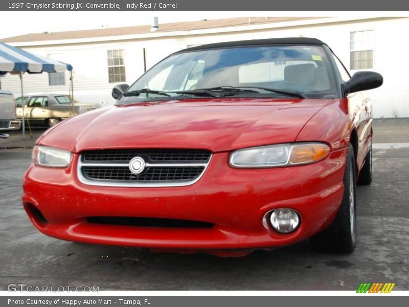 Indy Red / Camel 1997 Chrysler Sebring JXi Convertible
