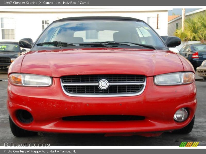 Indy Red / Camel 1997 Chrysler Sebring JXi Convertible