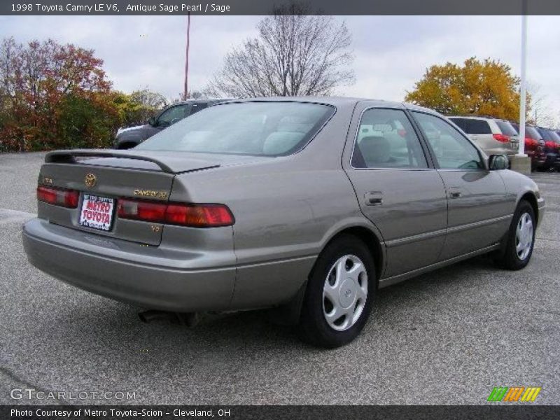Antique Sage Pearl / Sage 1998 Toyota Camry LE V6