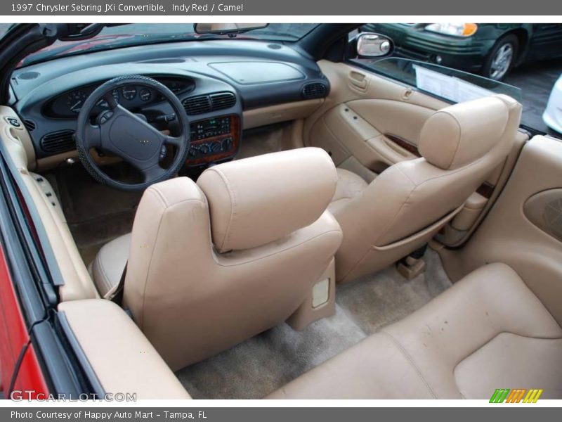Indy Red / Camel 1997 Chrysler Sebring JXi Convertible