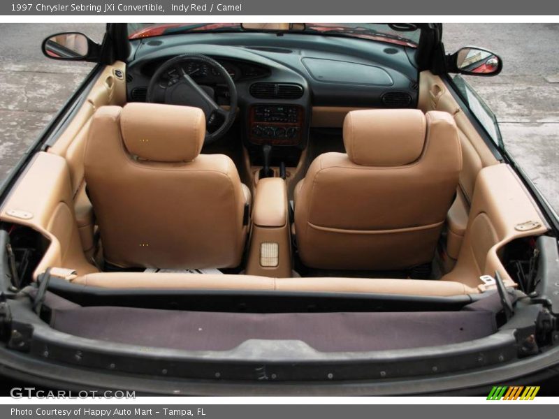 Indy Red / Camel 1997 Chrysler Sebring JXi Convertible