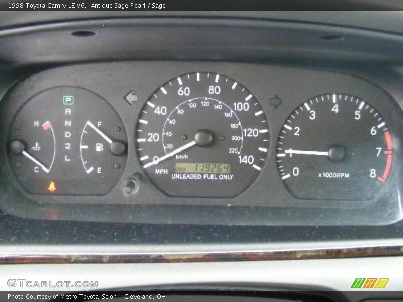Antique Sage Pearl / Sage 1998 Toyota Camry LE V6