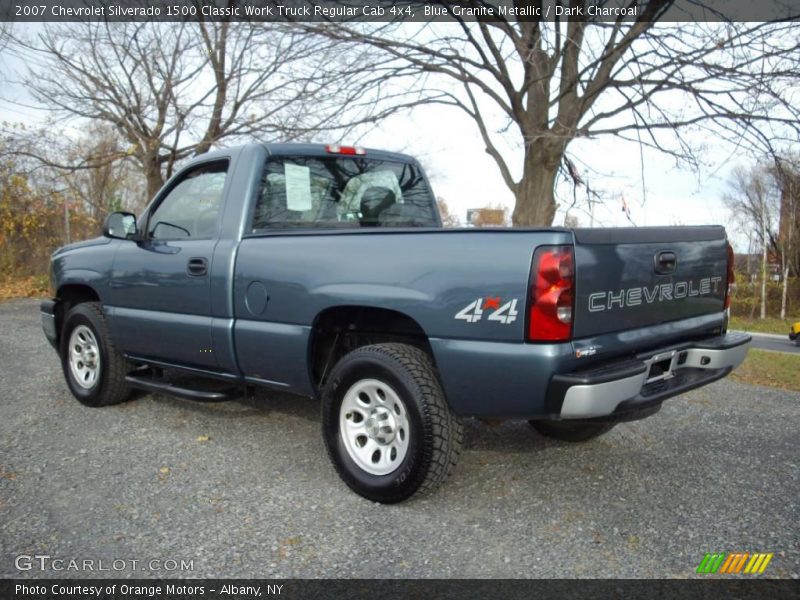 Blue Granite Metallic / Dark Charcoal 2007 Chevrolet Silverado 1500 Classic Work Truck Regular Cab 4x4