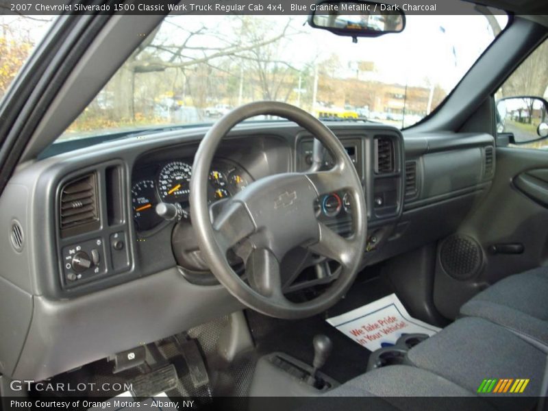 Blue Granite Metallic / Dark Charcoal 2007 Chevrolet Silverado 1500 Classic Work Truck Regular Cab 4x4