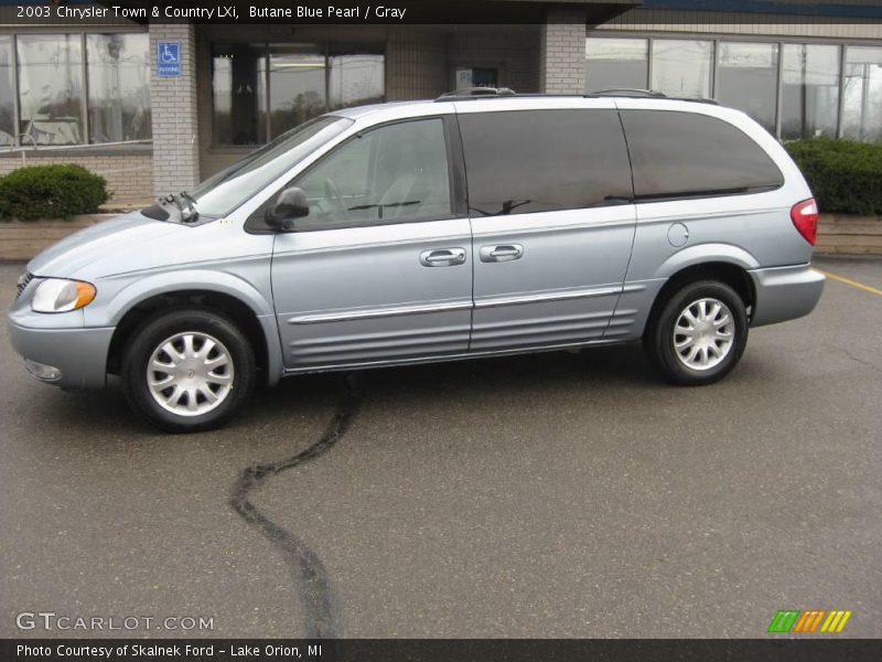 Butane Blue Pearl / Gray 2003 Chrysler Town & Country LXi