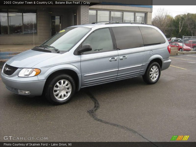 Butane Blue Pearl / Gray 2003 Chrysler Town & Country LXi
