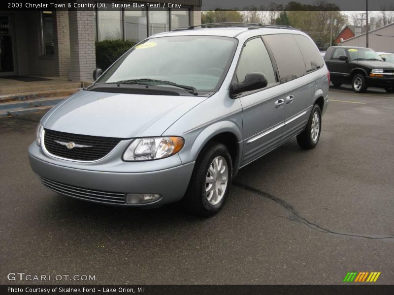 Butane Blue Pearl / Gray 2003 Chrysler Town & Country LXi