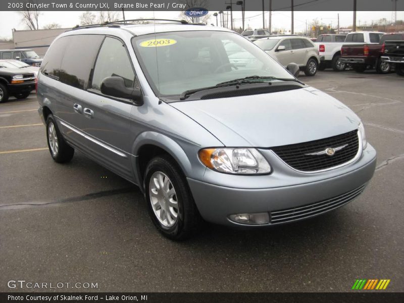 Butane Blue Pearl / Gray 2003 Chrysler Town & Country LXi