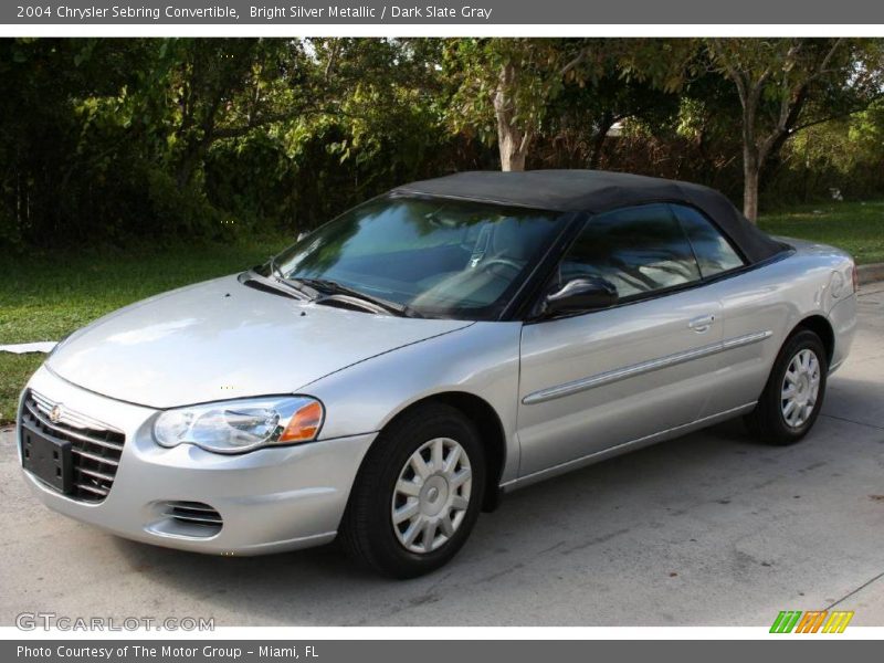 Bright Silver Metallic / Dark Slate Gray 2004 Chrysler Sebring Convertible
