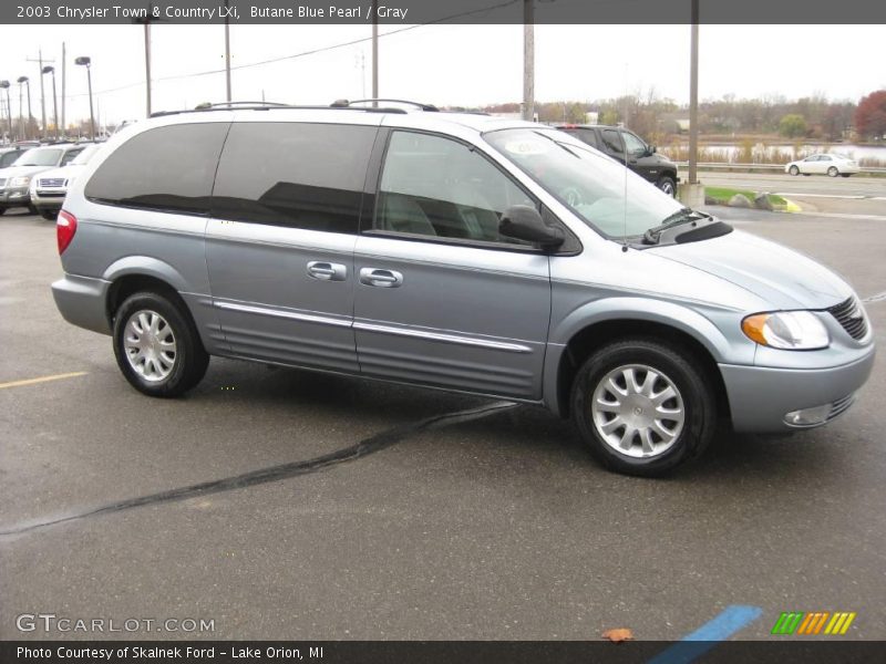 Butane Blue Pearl / Gray 2003 Chrysler Town & Country LXi